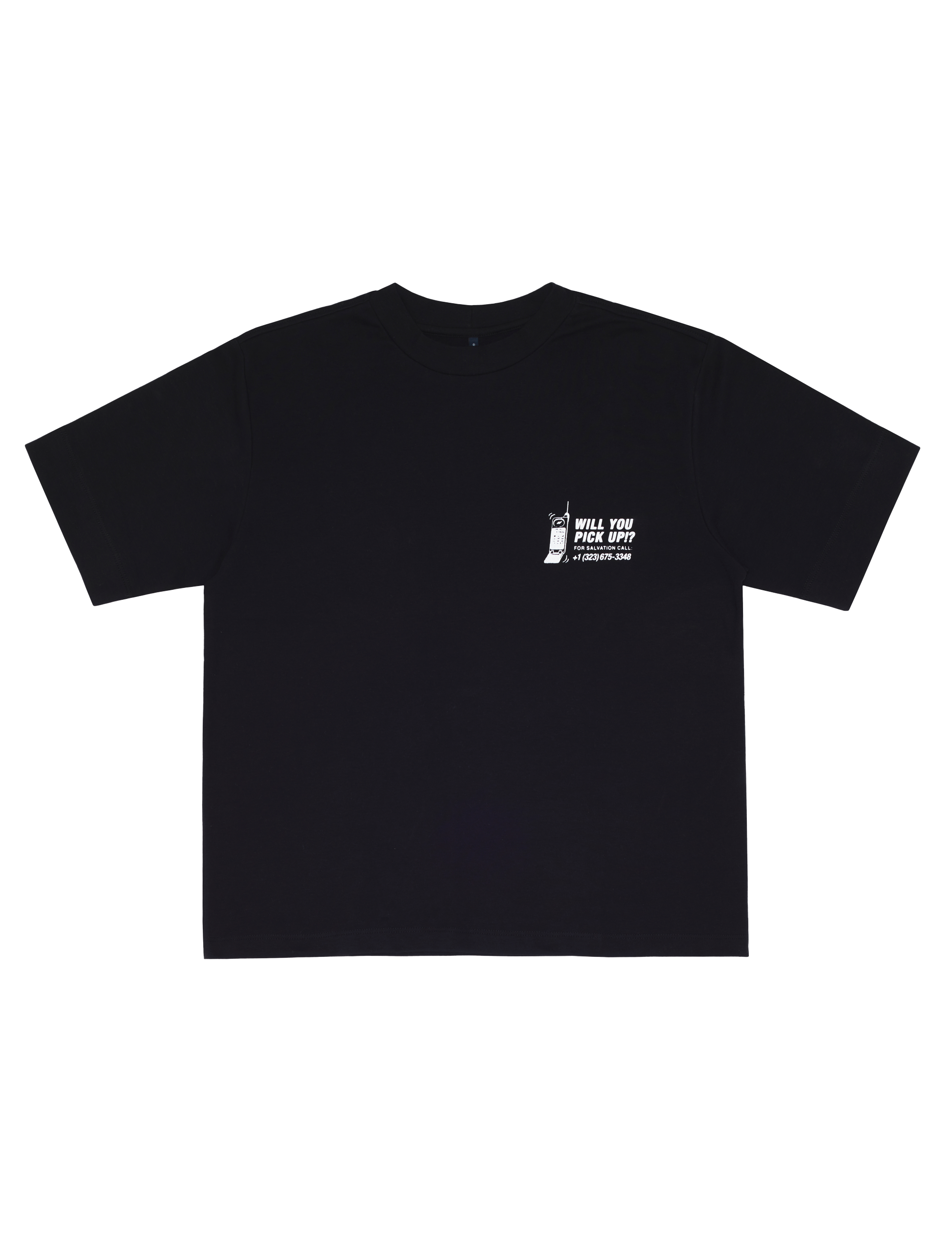 Will You Pick Up T-Shirt - Black - Short Sleeve